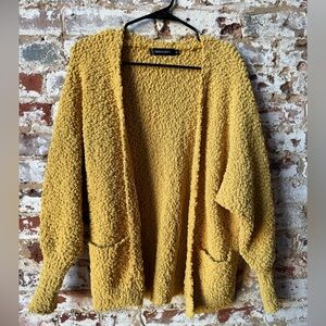 Mustard Yellow Popcorn Cardigan